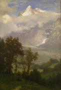 View of Wetterhorn from the Valley of Grindelwald Bierstadt